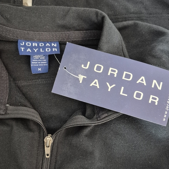 Jordan Taylor 100% Cotton Full Zip Cinch Waist Zip Pocket Coverup Dress - Size M - Picture 9 of 10